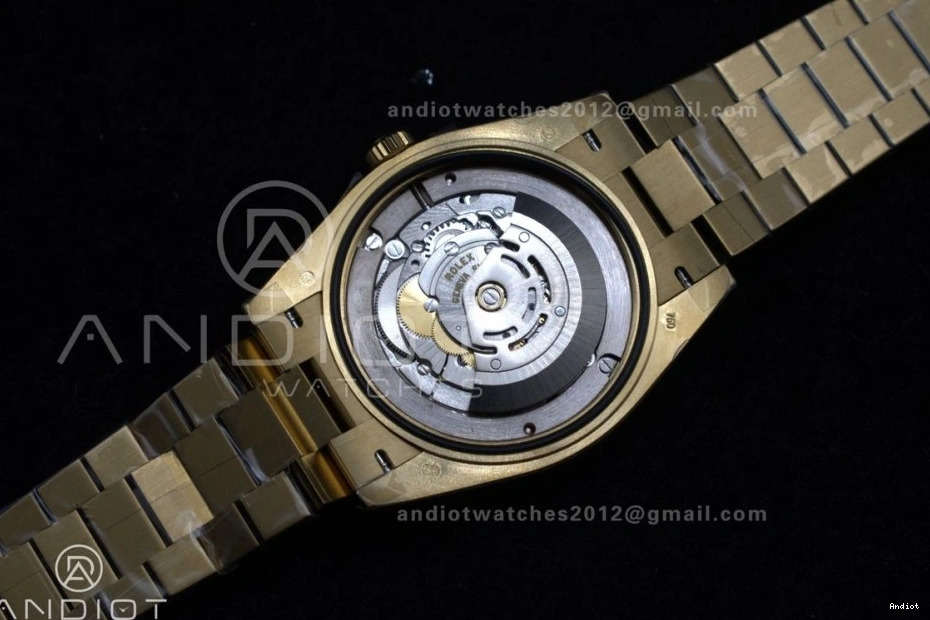 Dial Weight on Gold RG DayDate GSF A2836 40 President Roman Gain Bracelet 0128